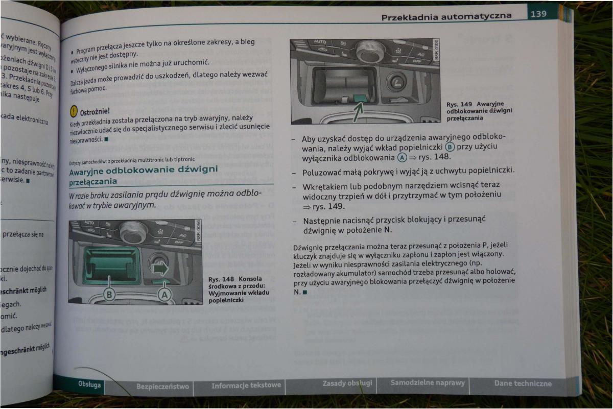 Audi A4 B8 instrukcja obslugi / page 141