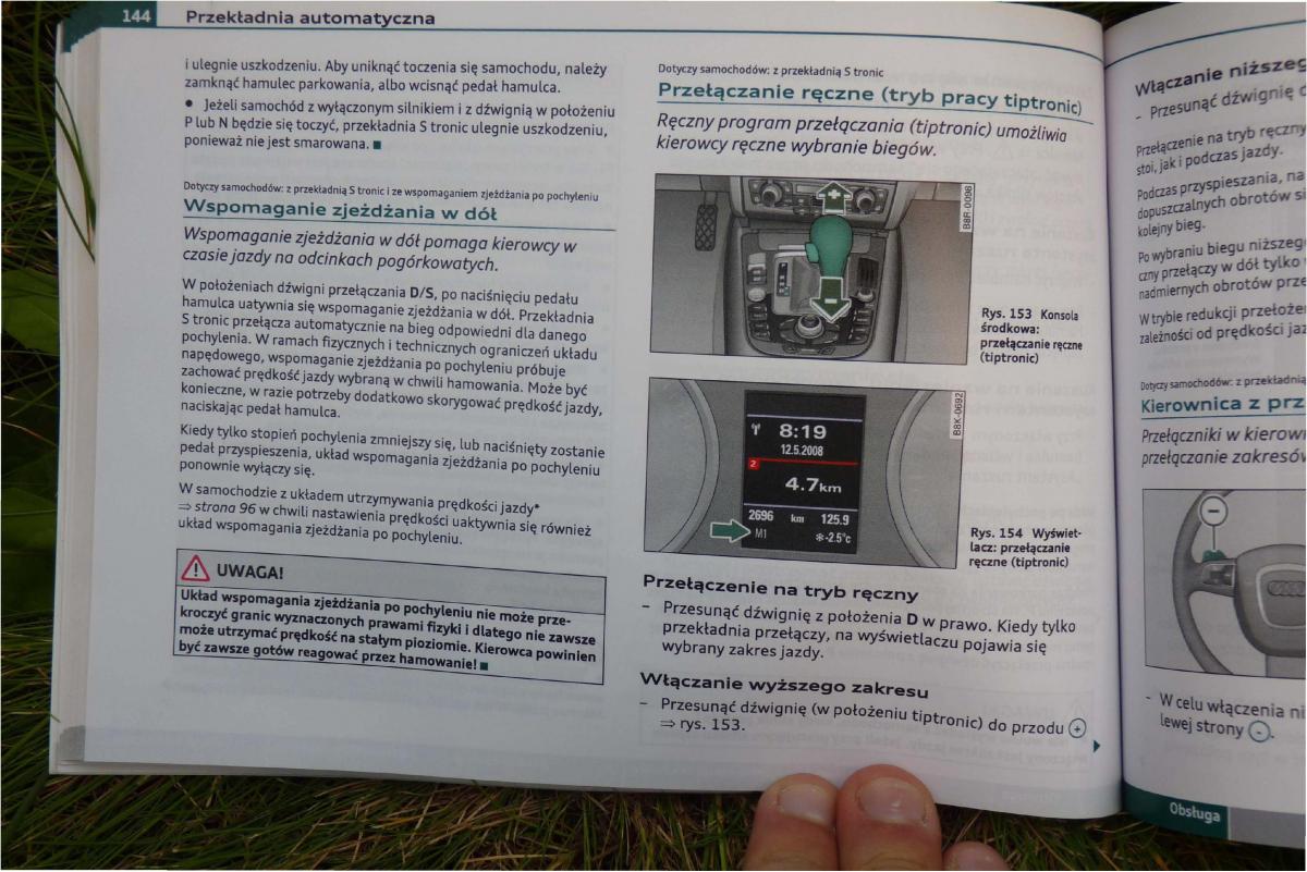 Audi A4 B8 instrukcja obslugi / page 146