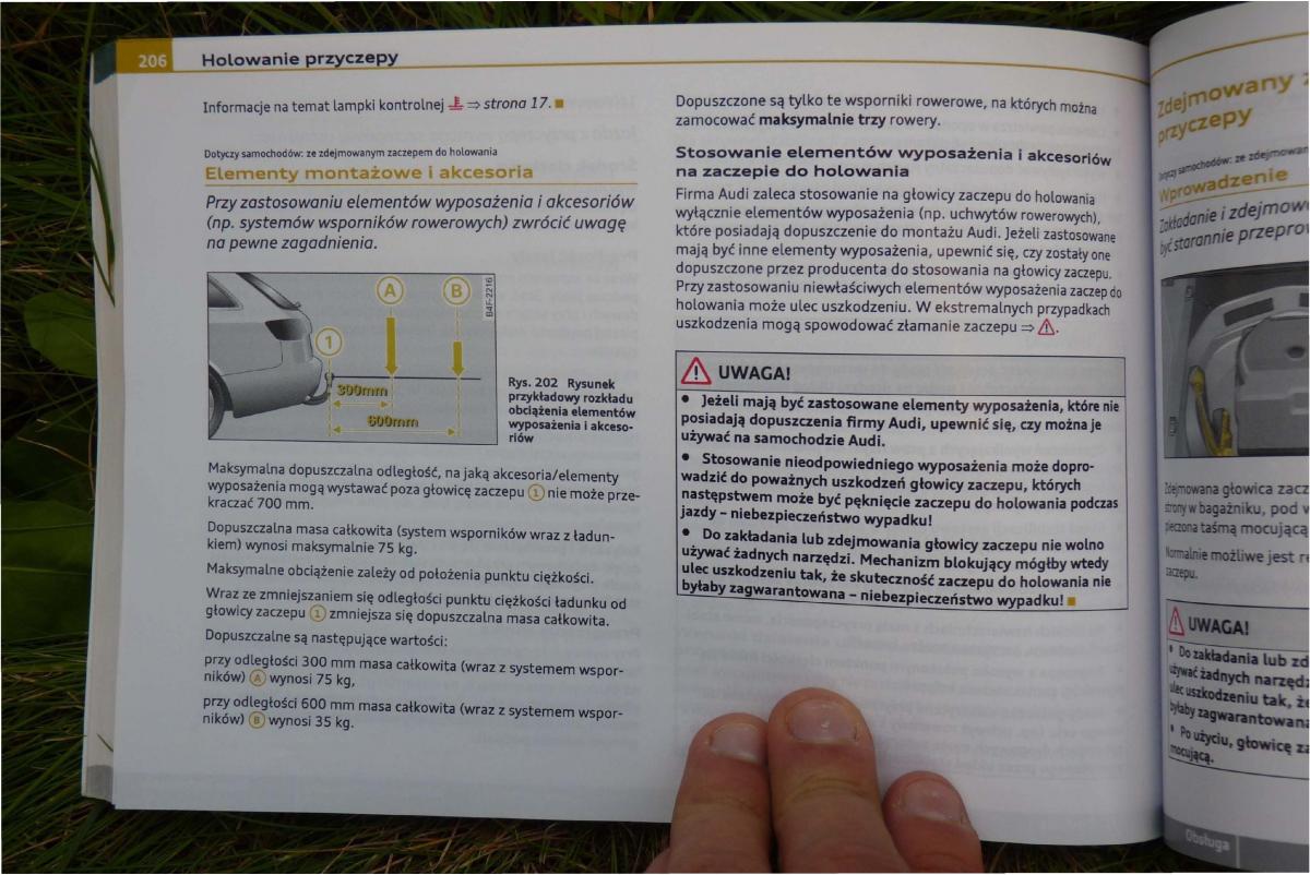 Audi A4 B8 instrukcja obslugi / page 208