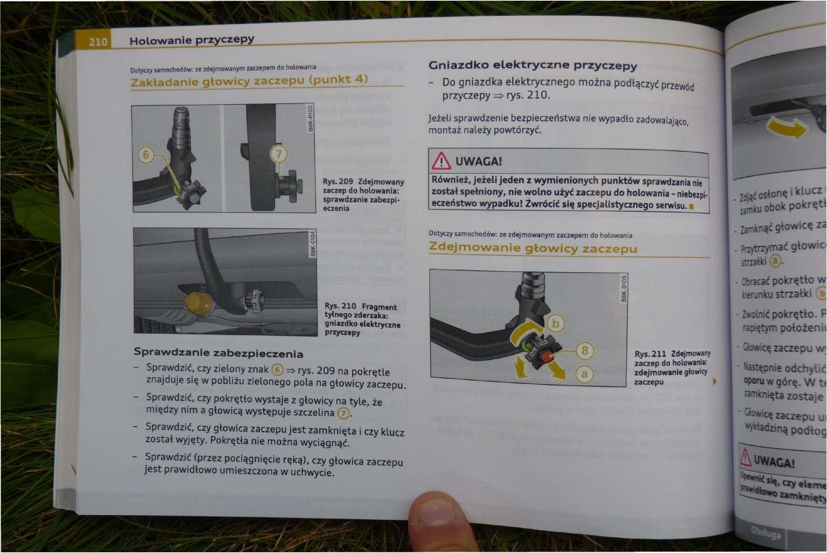 Audi A4 B8 instrukcja obslugi / page 212