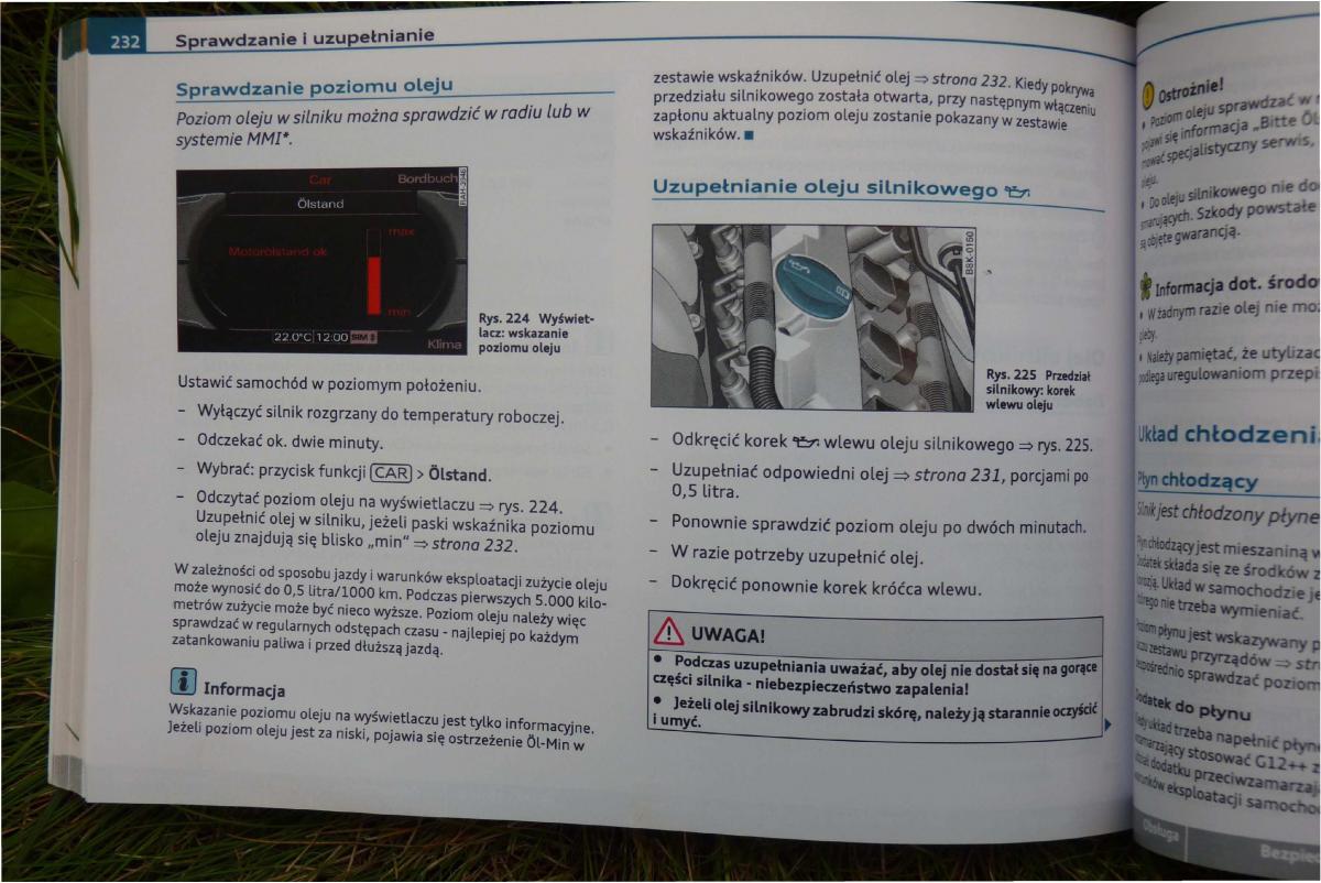 Audi A4 B8 instrukcja obslugi / page 234