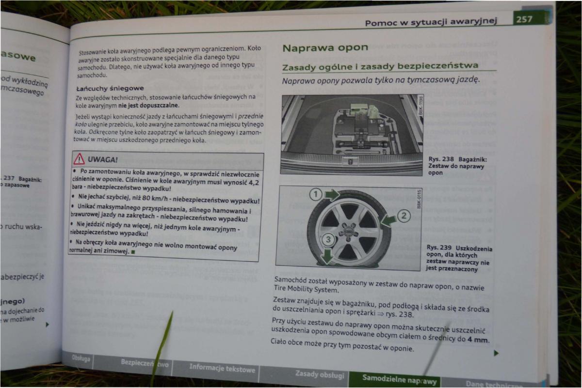 Audi A4 B8 instrukcja obslugi / page 259