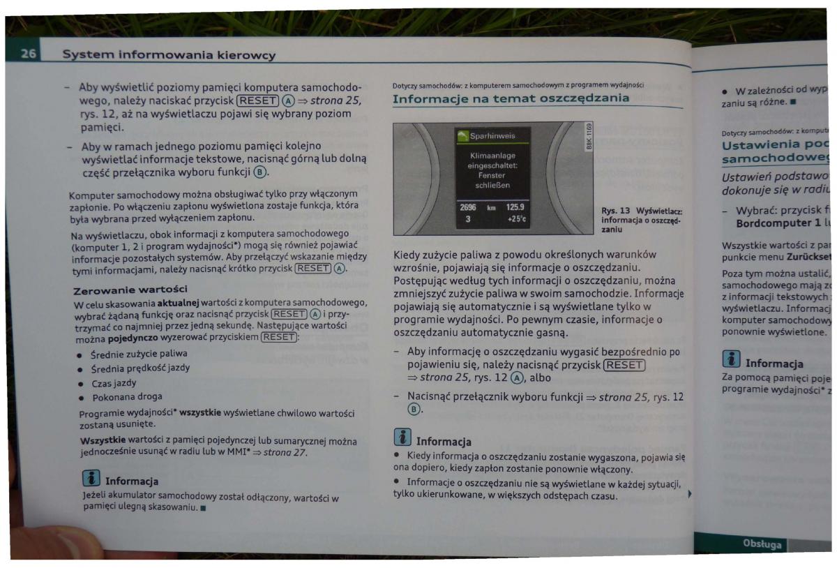 Audi A4 B8 instrukcja / page 28