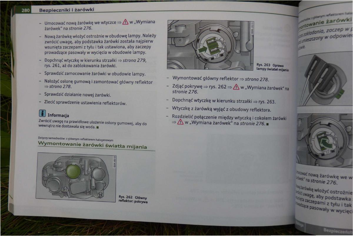 Audi A4 B8 instrukcja obslugi / page 282