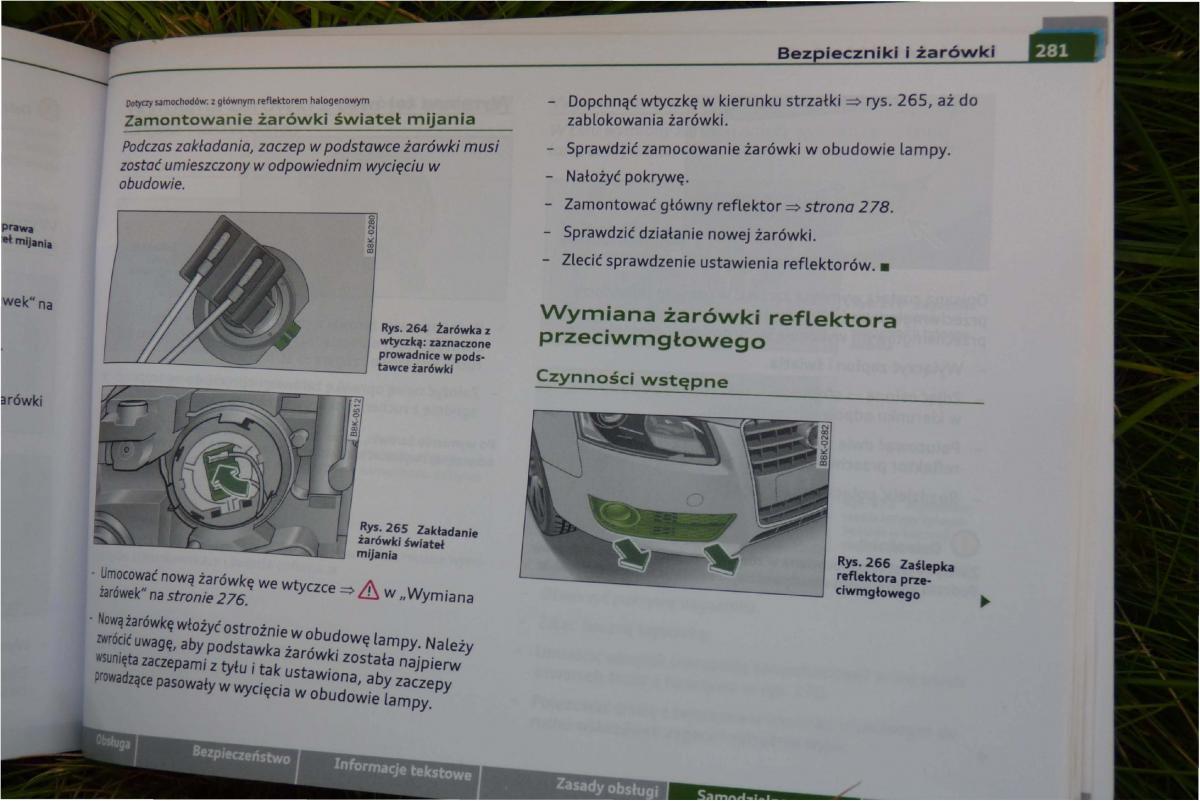 Audi A4 B8 instrukcja obslugi / page 283