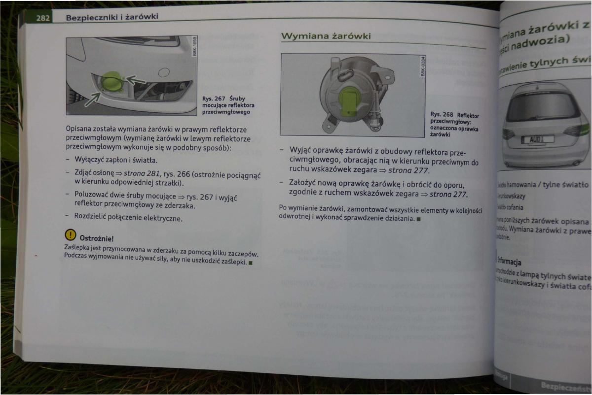 Audi A4 B8 instrukcja obslugi / page 284