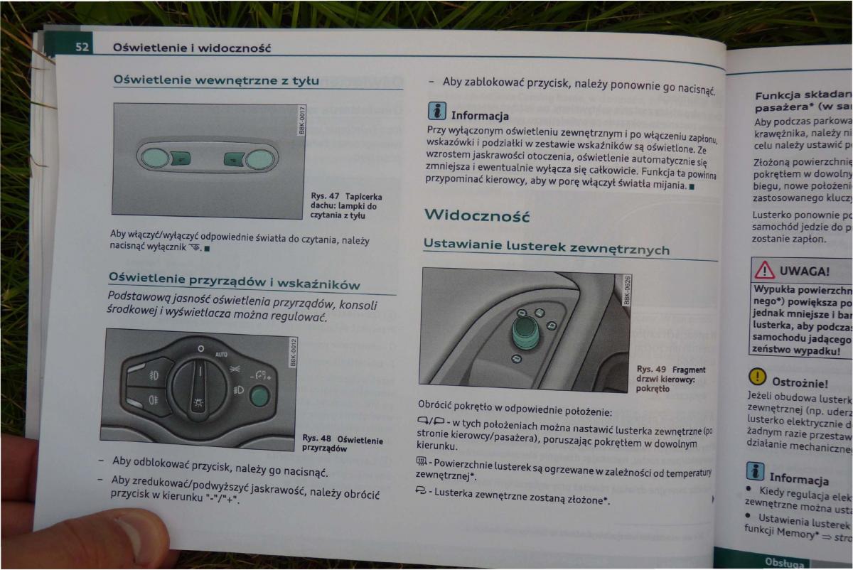 Audi A4 B8 instrukcja obslugi / page 54