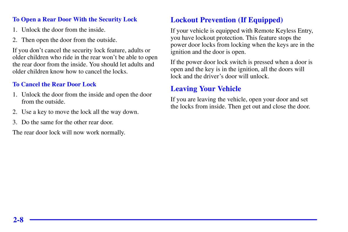 Pontiac Sunfire owners manual / page 74