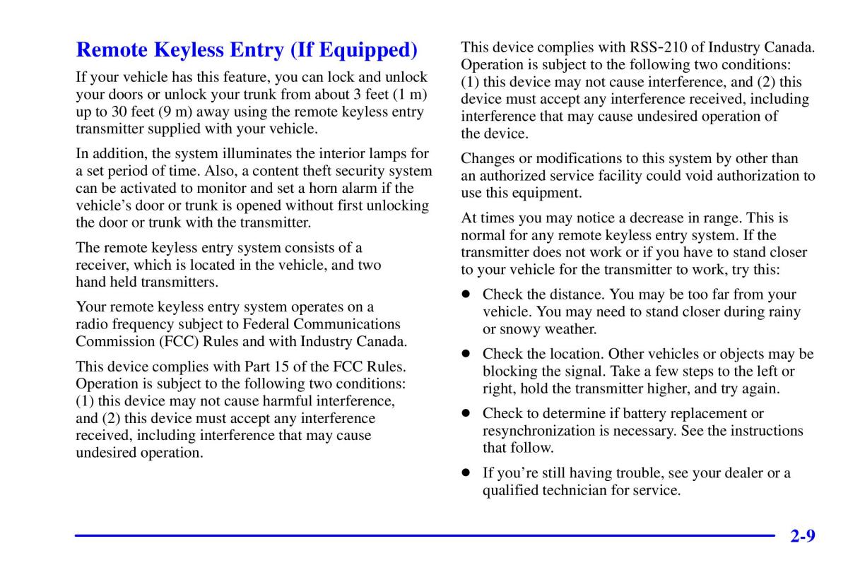 Pontiac Sunfire owners manual / page 75