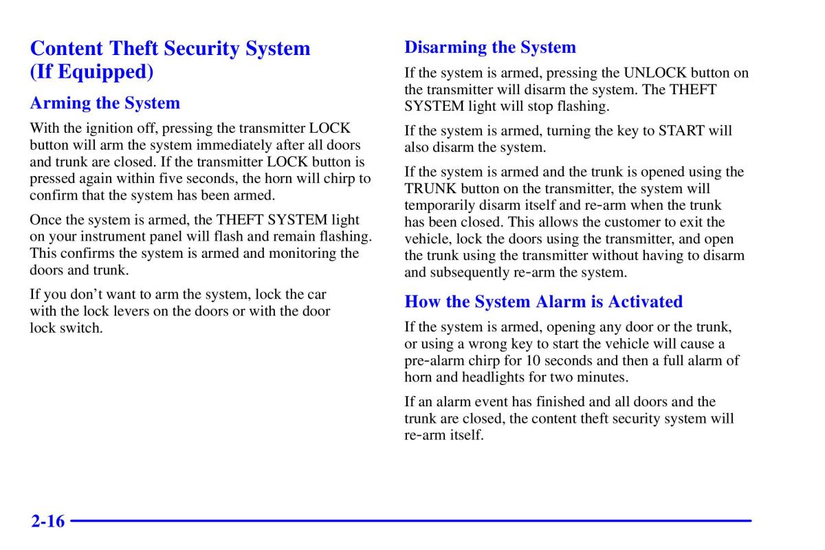 Pontiac Sunfire owners manual / page 82