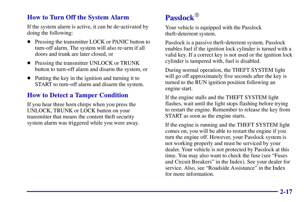 Pontiac Sunfire owners manual / page 83