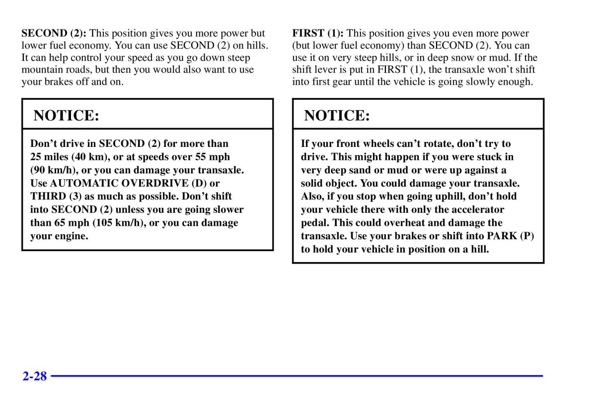 Pontiac Sunfire owners manual / page 94