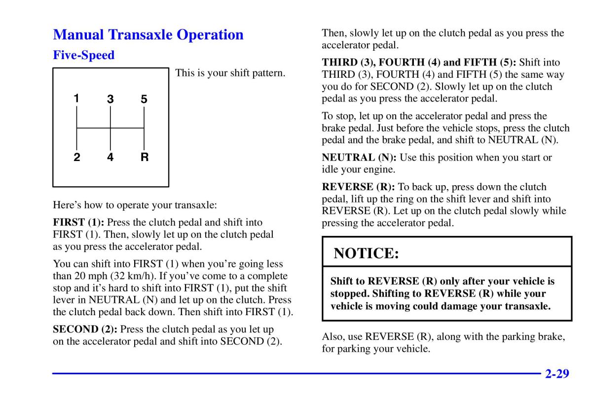 Pontiac Sunfire owners manual / page 95