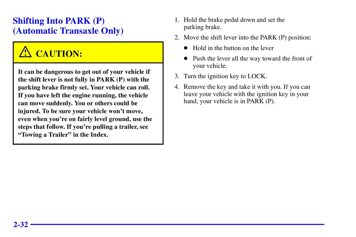 Pontiac Sunfire owners manual / page 98