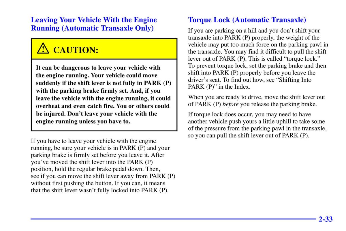 Pontiac Sunfire owners manual / page 99