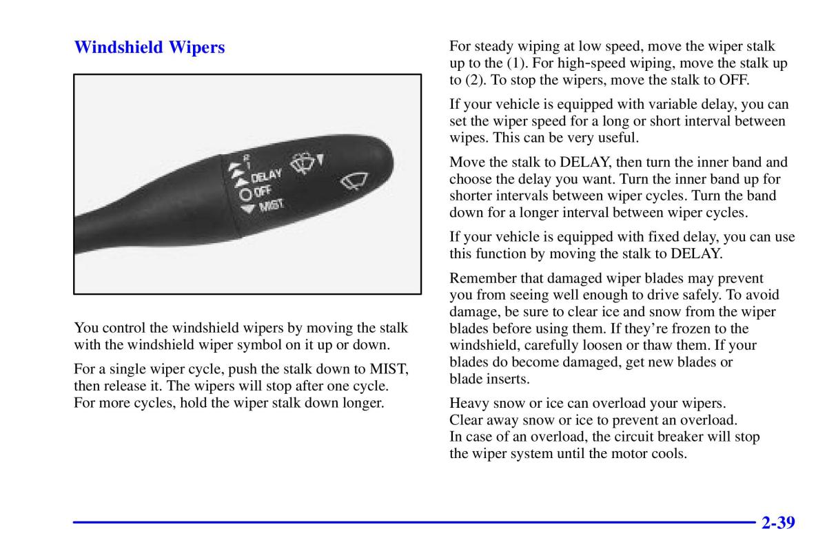 Pontiac Sunfire owners manual / page 105