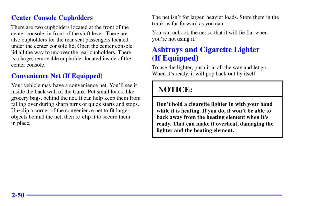 Pontiac Sunfire owners manual / page 116