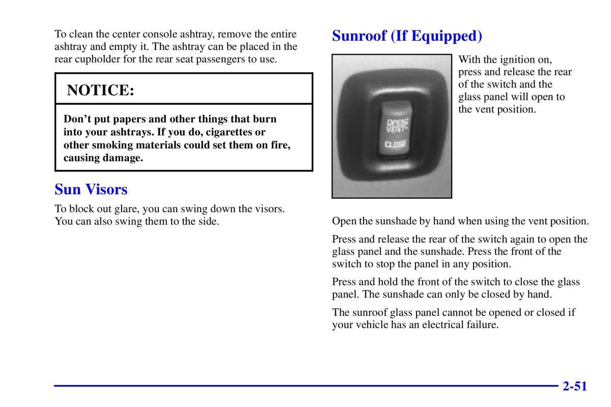 Pontiac Sunfire owners manual / page 117