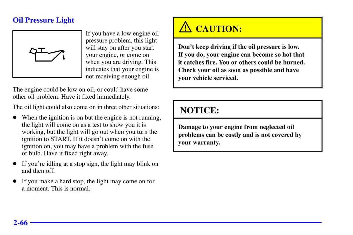 Pontiac Sunfire owners manual / page 132