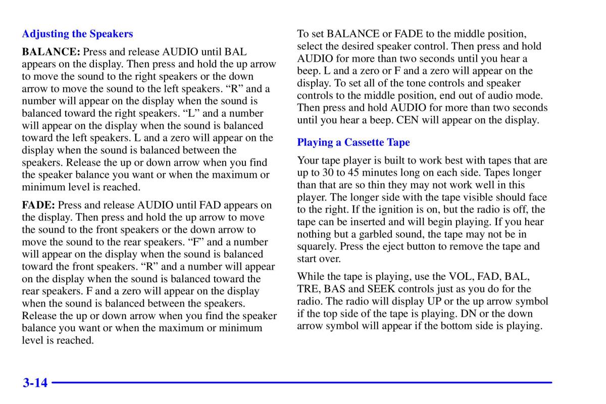 Pontiac Sunfire owners manual / page 149