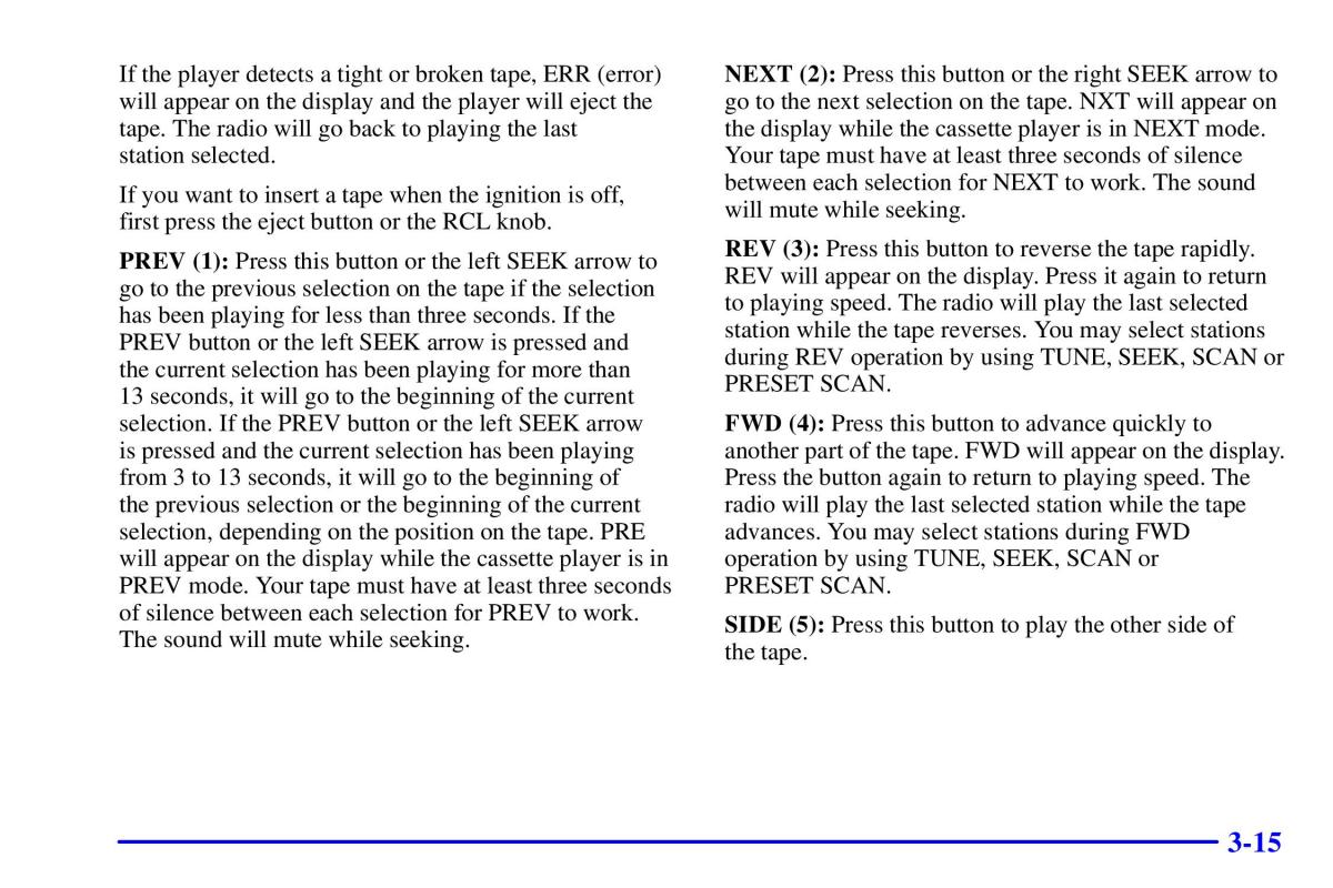 Pontiac Sunfire owners manual / page 150