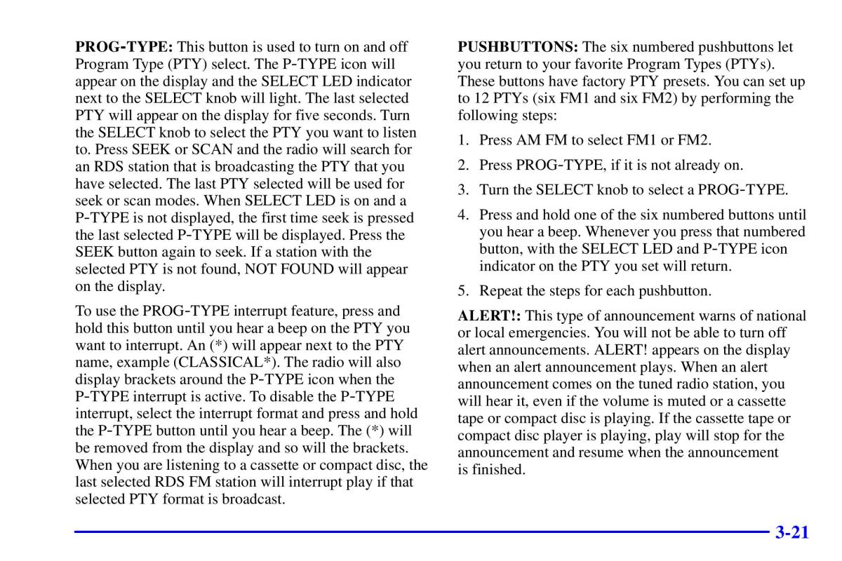 Pontiac Sunfire owners manual / page 156