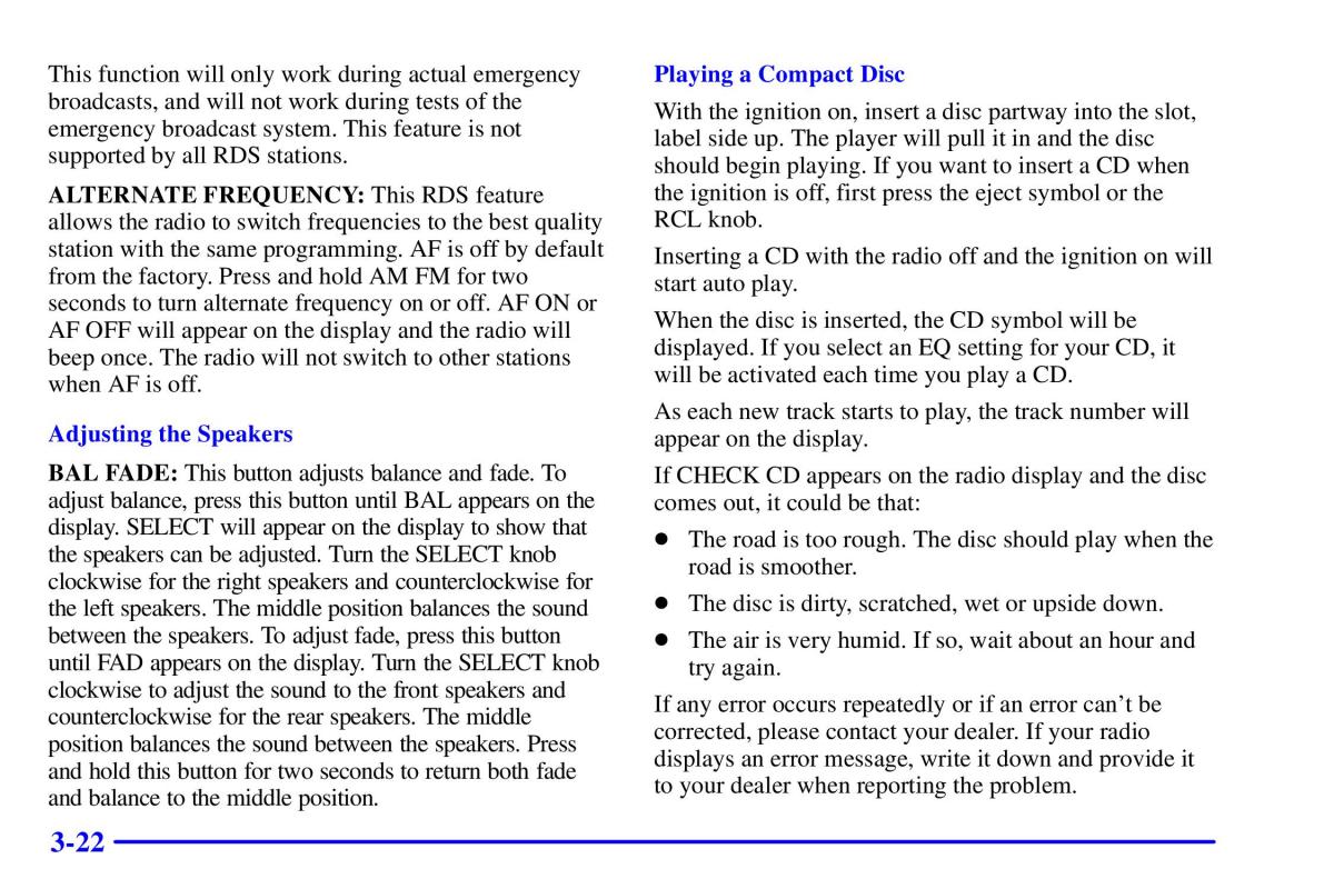 Pontiac Sunfire owners manual / page 157