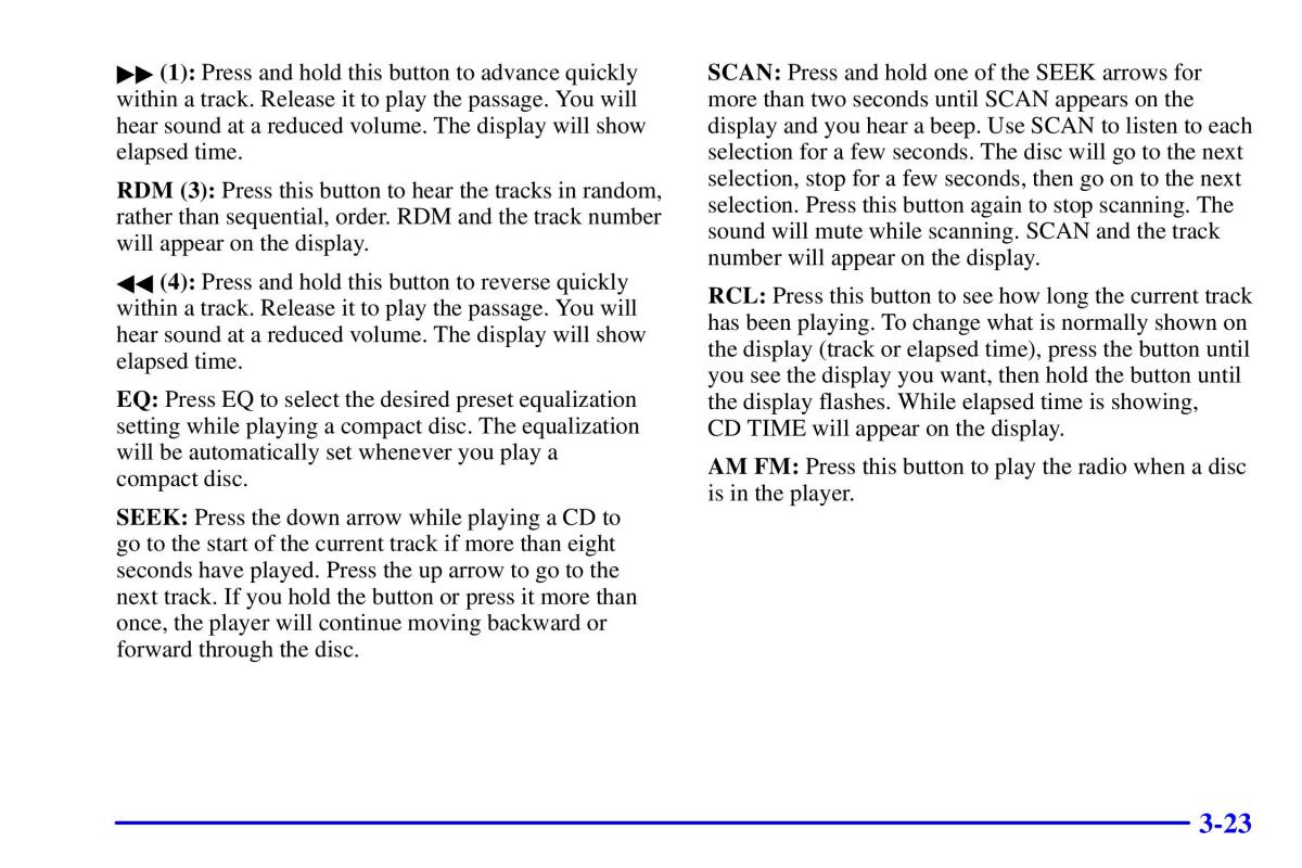 Pontiac Sunfire owners manual / page 158