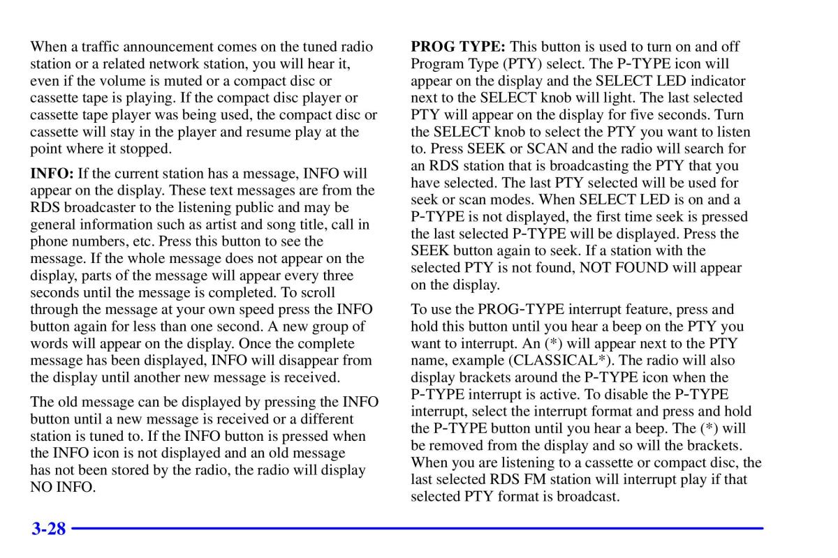 Pontiac Sunfire owners manual / page 163