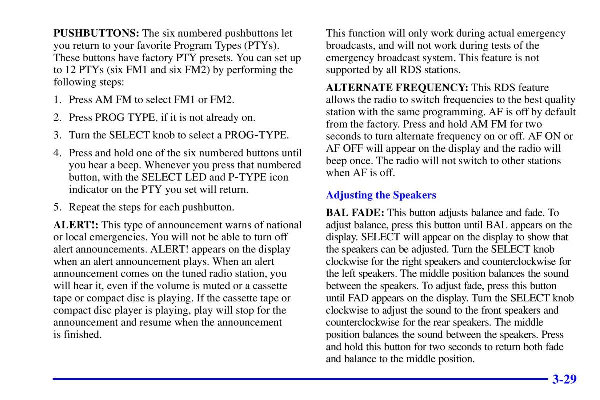 Pontiac Sunfire owners manual / page 164