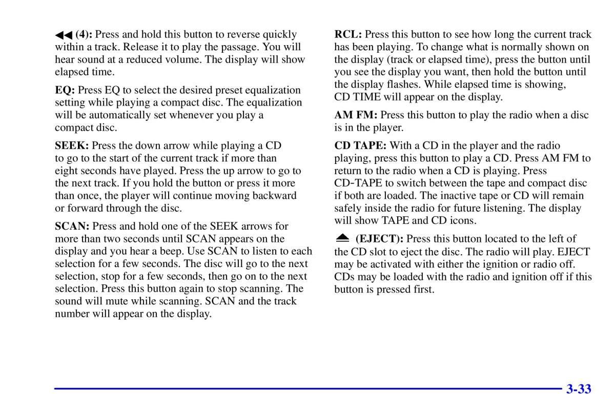 Pontiac Sunfire owners manual / page 168