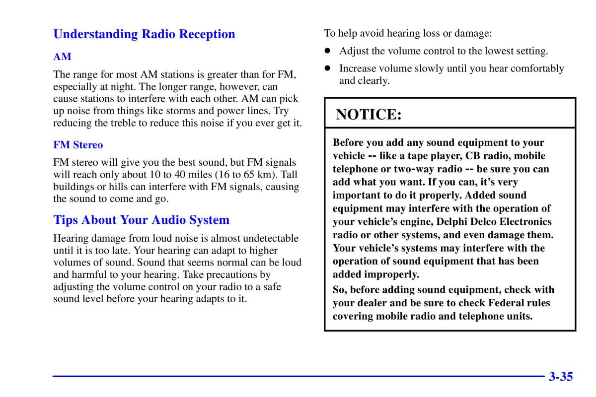 Pontiac Sunfire owners manual / page 170