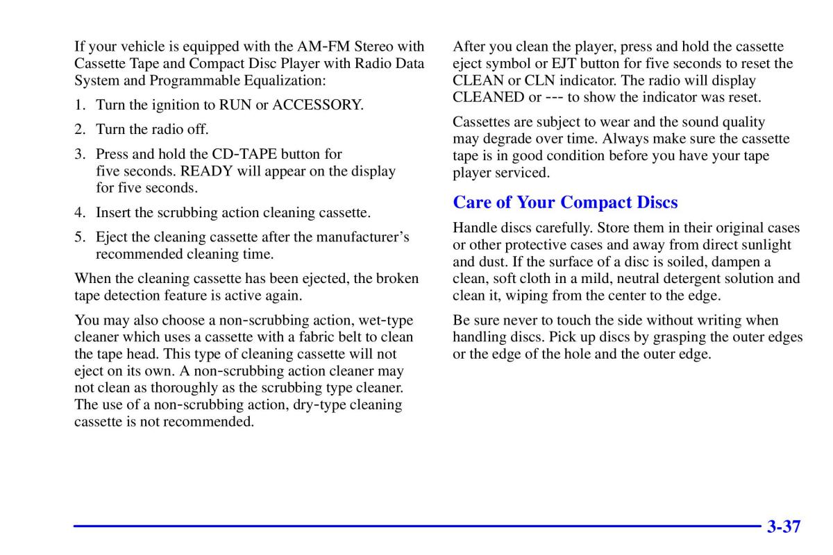 Pontiac Sunfire owners manual / page 172