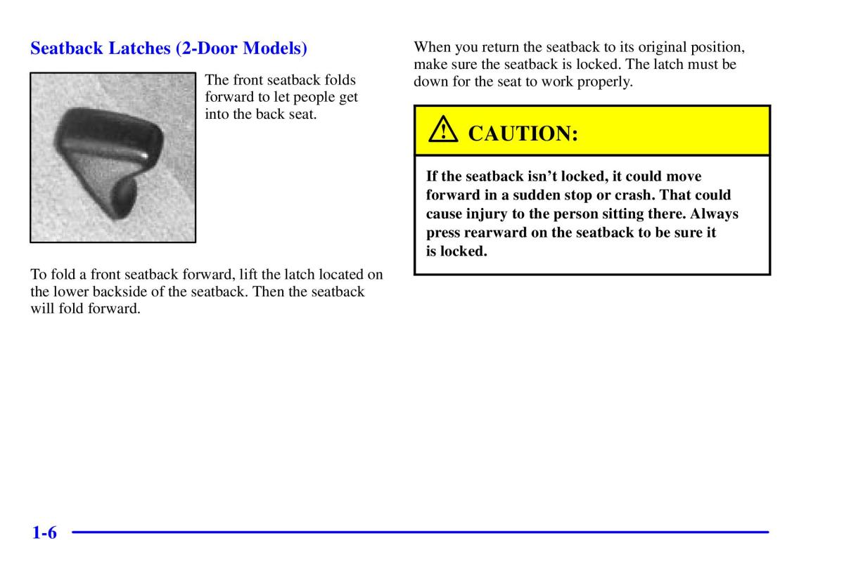 Pontiac Sunfire owners manual / page 18