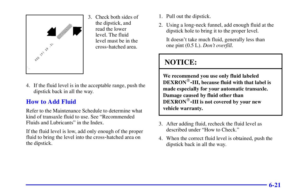 Pontiac Sunfire owners manual / page 266