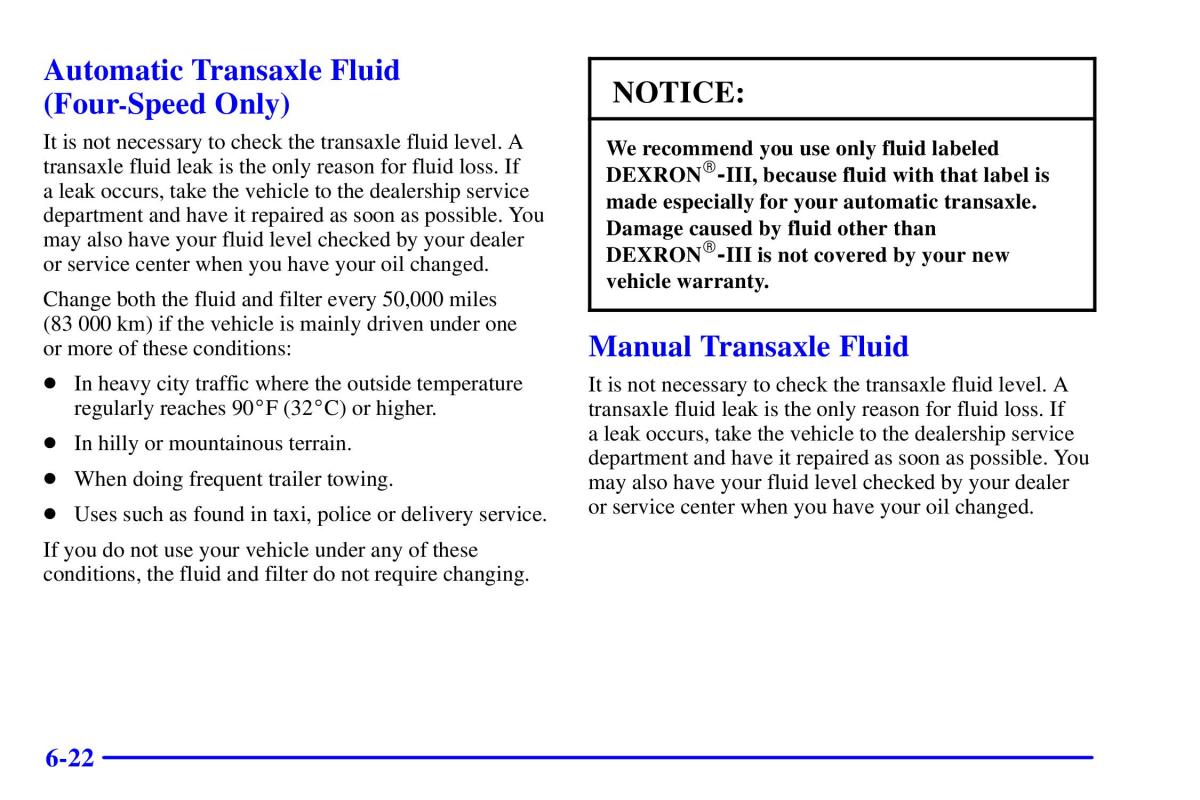 Pontiac Sunfire owners manual / page 267