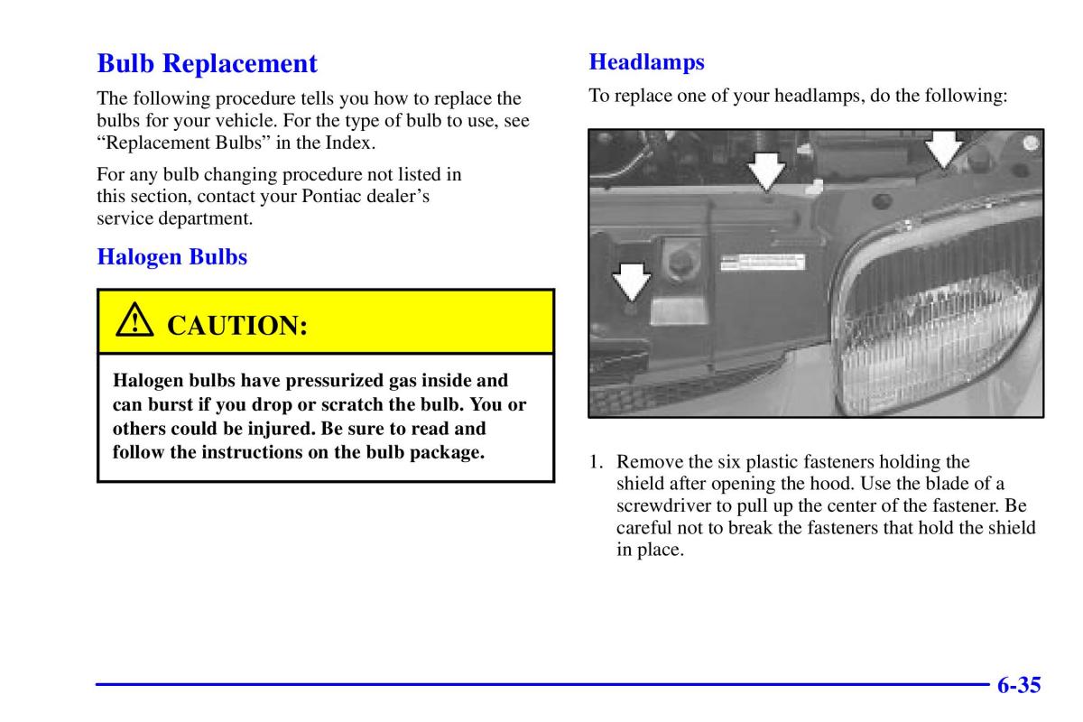 Pontiac Sunfire owners manual / page 280