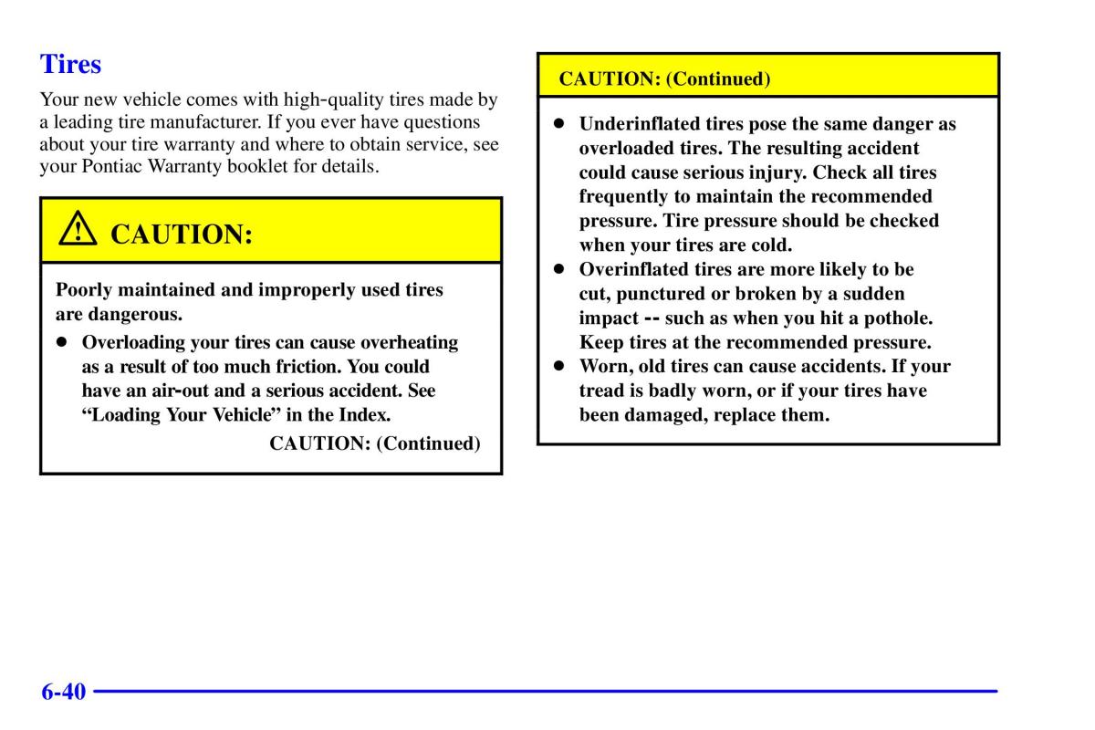 Pontiac Sunfire owners manual / page 285