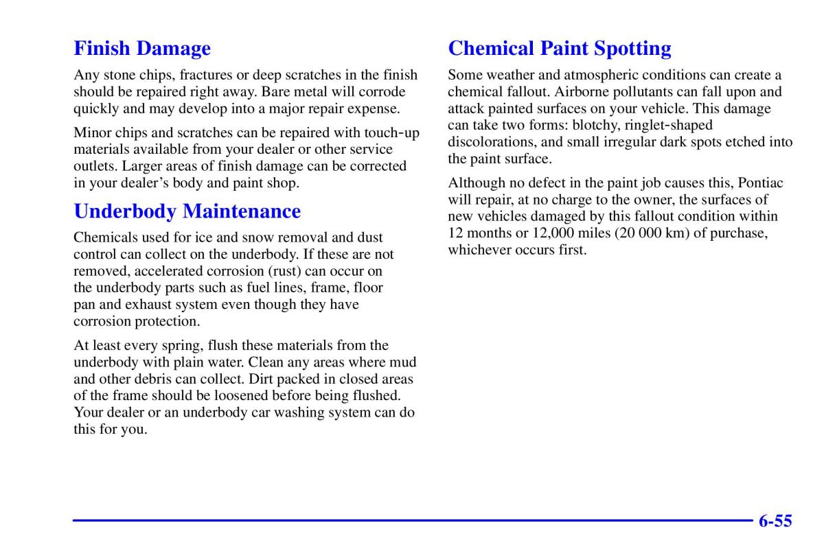 Pontiac Sunfire owners manual / page 300