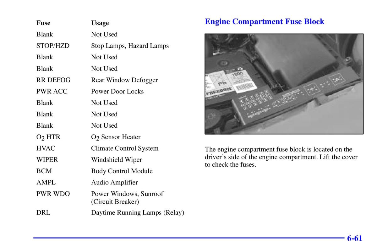 Pontiac Sunfire owners manual / page 306