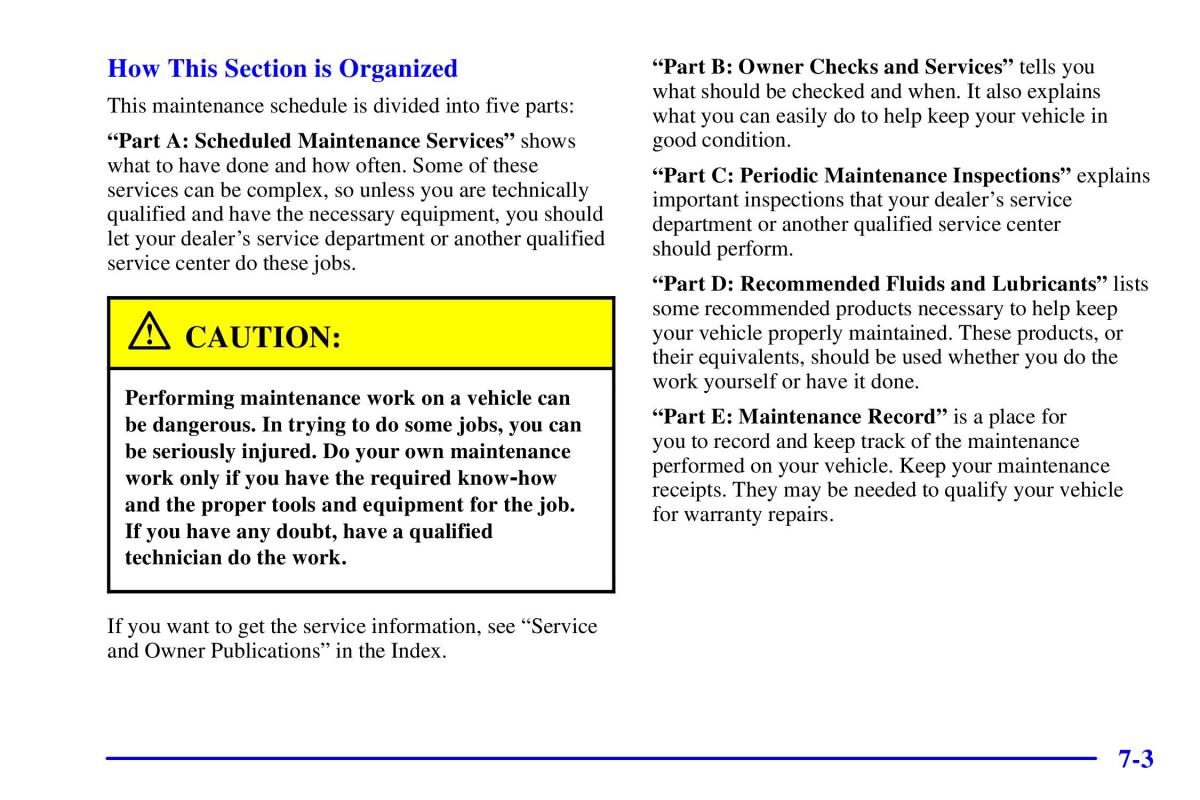 Pontiac Sunfire owners manual / page 312