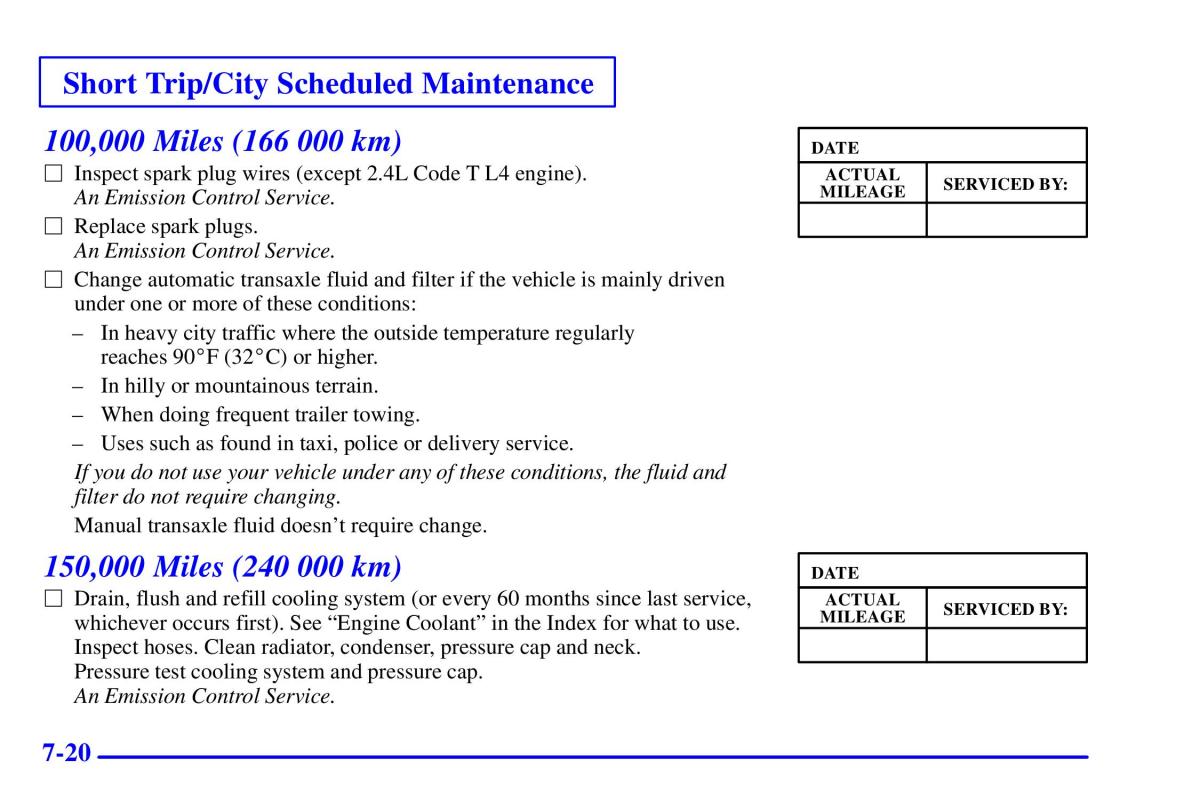 Pontiac Sunfire owners manual / page 329