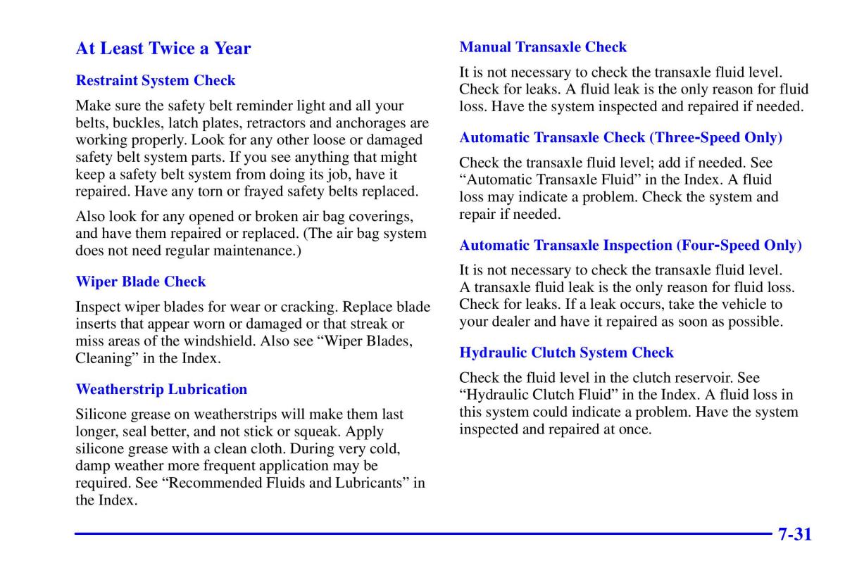 Pontiac Sunfire owners manual / page 340