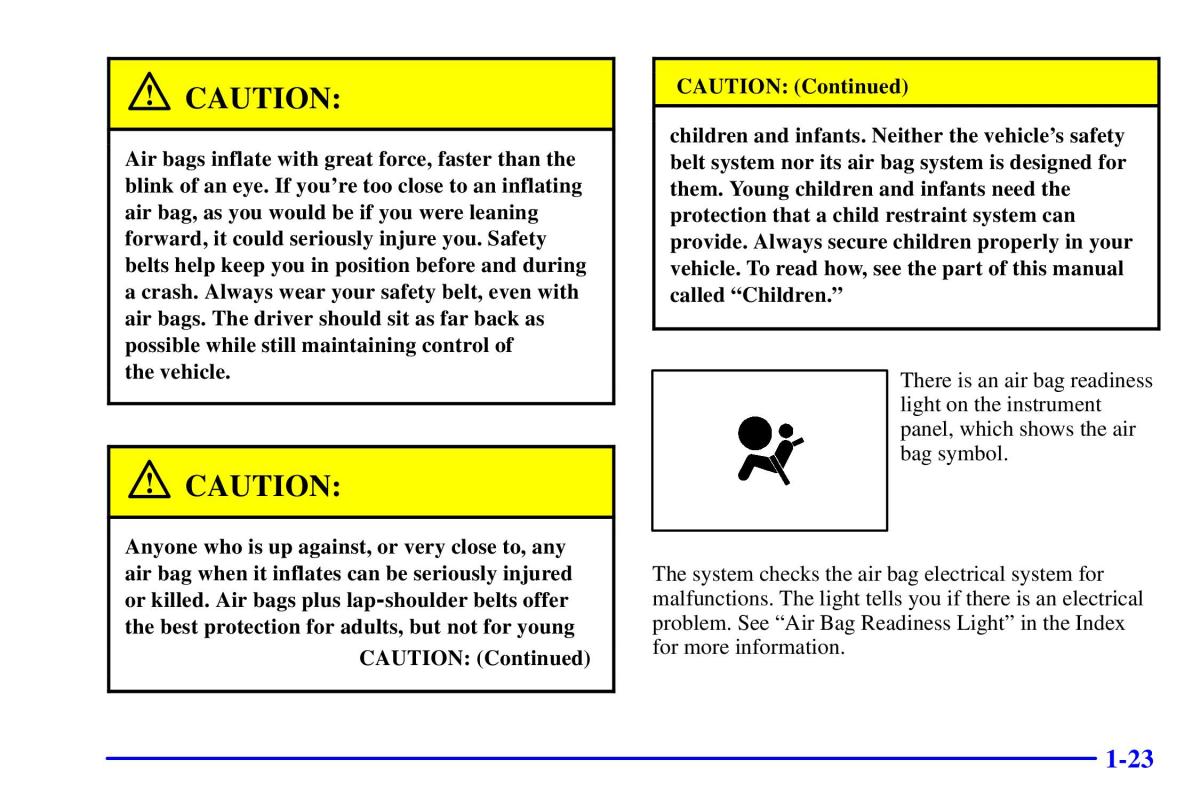 Pontiac Sunfire owners manual / page 35