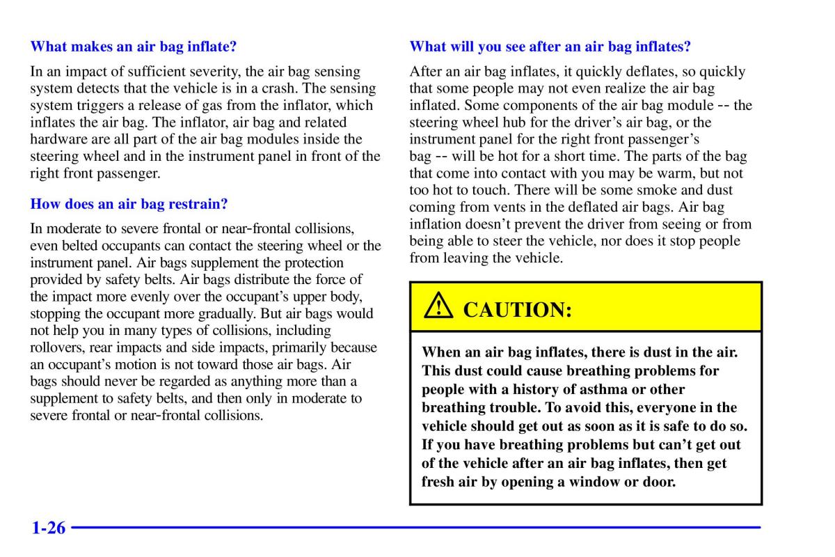 Pontiac Sunfire owners manual / page 38