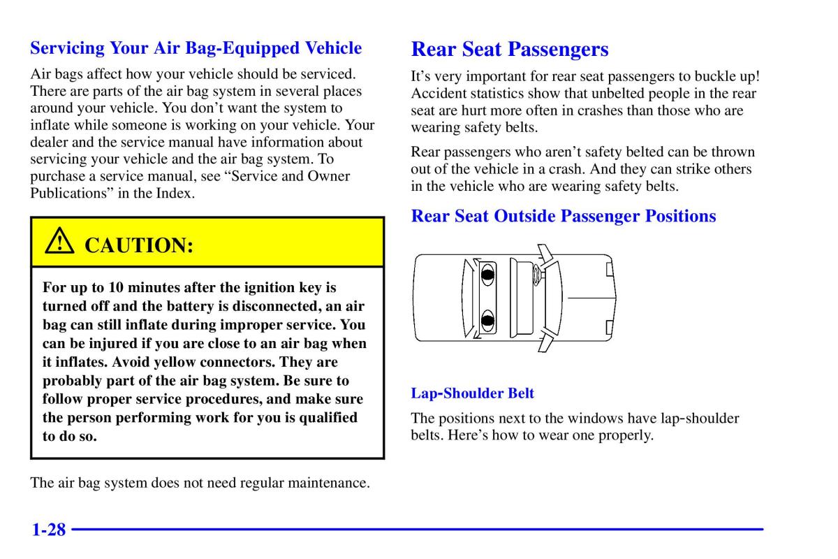 Pontiac Sunfire owners manual / page 40