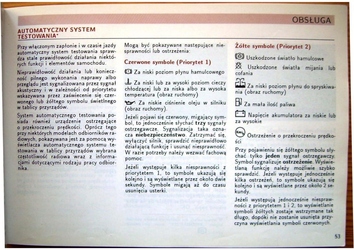 Audi 80 B4 instrukcja obslugi / page 55