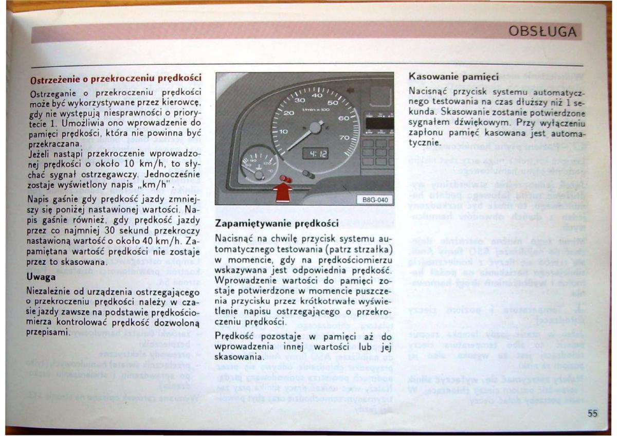 Audi 80 B4 instrukcja obslugi / page 57