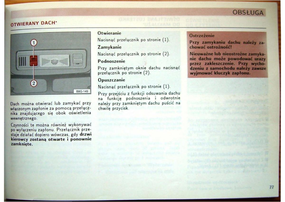 Audi 80 B4 instrukcja obslugi / page 79