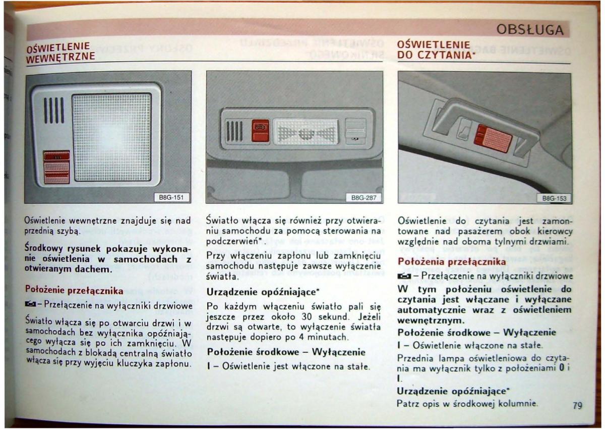 Audi 80 B4 instrukcja obslugi / page 81